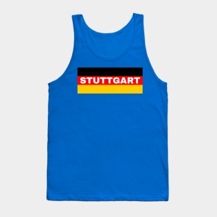 Stuttgart City in German Flag Tank Top